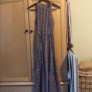 aztec patterned maxi dress